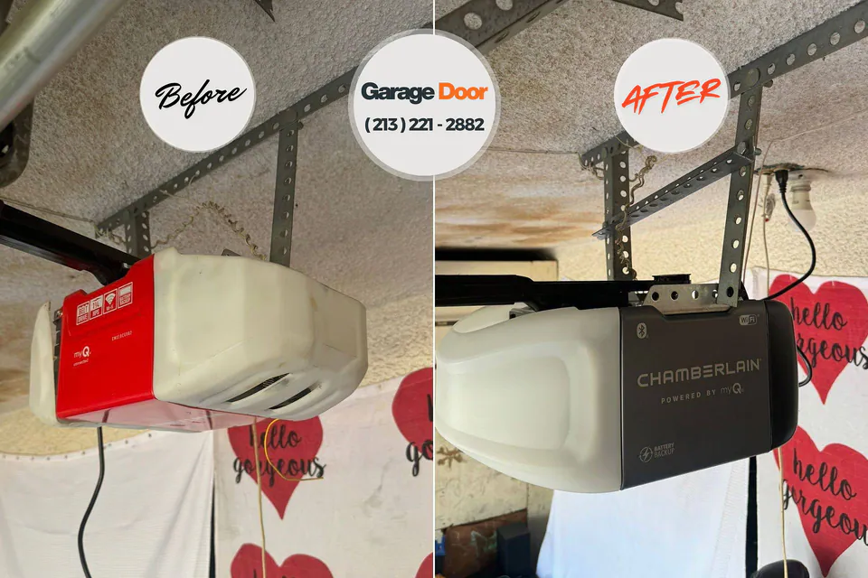 Before and after: garage door repair St. Marys, PA